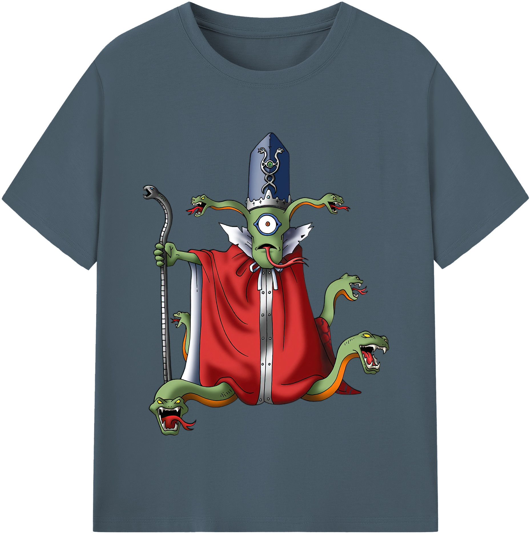 （画像用） ドラゴンクエスト Doragon Kuesuto Dragon Quest 綿100％半袖Tシャツ（フロントプリント）